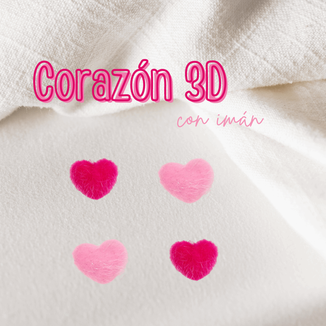 Corazón 3D (con Imán)