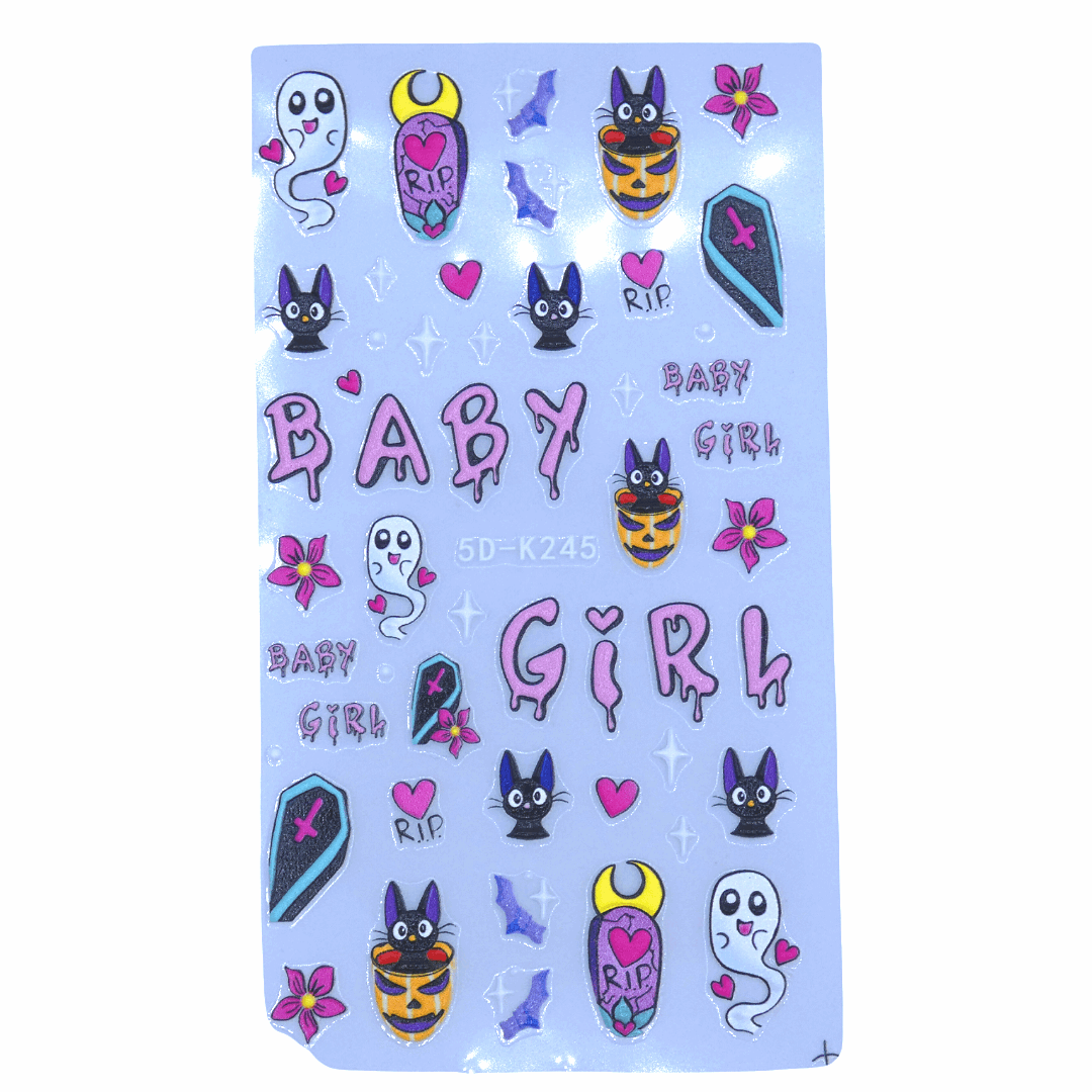 Pegatinas Halloween Baby girl 5D