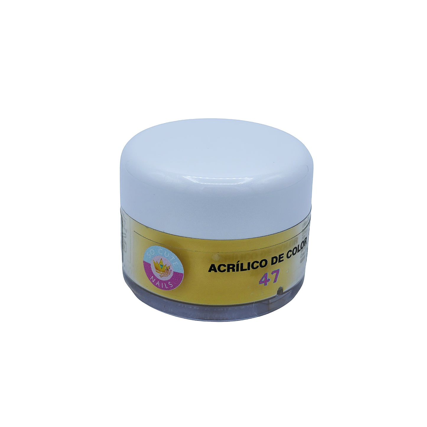 Polvo acrilico amarillo limon